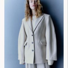 H&M premium wool coat, new, size 14