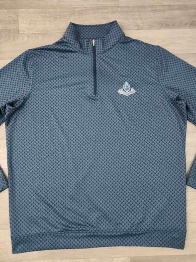 Peter Millar Half Zip Portmarnock Golf Club Skull Print Jumper Mens XL