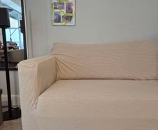 Beige Granbest 3-Seater Elastic Sofa Cover / Furniture Protector