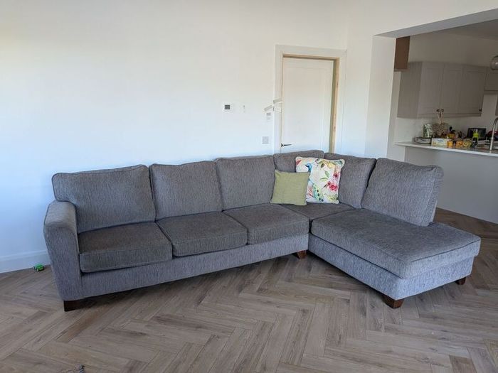 Large corner L shaped sofa couch