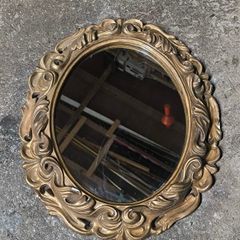 vintage oval mirror