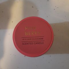 pink berry scented candle