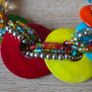 Bella Del Mar Colorful Mother of Pearl Shell Statement Necklace Image 3