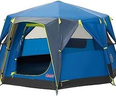 Tent Octago, 3 Man Tent Ideal for Camping in the Garden, Dome Tent, Waterproof 3 Person Camping Tent with Sewn-in Groundsheet
