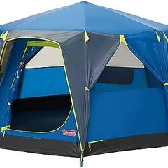 Tent Octago, 3 Man Tent Ideal for Camping in the Garden, Dome Tent, Waterproof 3 Person Camping Tent with Sewn-in Groundsheet