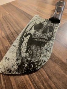 Unique Cleaver knife Engraved By Di'Casteel