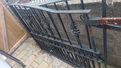 Wrought Iron gates 2 x driveway gates 1x side door gate