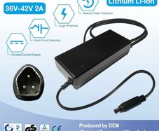 Original BRAND NEW 42V Charger - 3-Pin PEN Plug for 36V e-Bikes with Phylion EBT360 Battery - Carrera Crossfire, Subway, Vengeance, Vulcan, Raleigh Array 2021+ - DZLM3620-M1 / M2