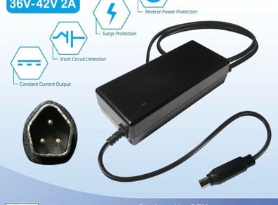 Original BRAND NEW 42V Charger - 3-Pin PEN Plug for 36V e-Bikes with Phylion EBT360 Battery - Carrera Crossfire, Subway, Vengeance, Vulcan, Raleigh Array 2021+ - DZLM3620-M1 / M2