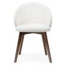 Aura Upholstered Dining Armchair Cremona Fabric & Custom Legs Image 2