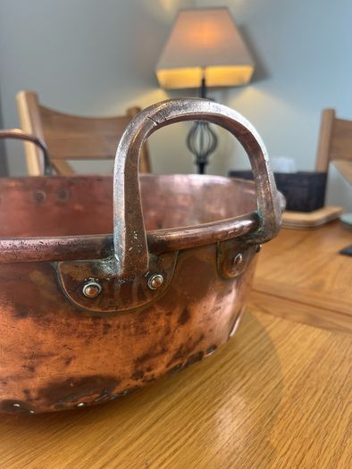 Antique Copper Preserve Pan