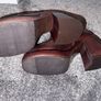 Tan Leather Platform Boots Image 5