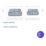 3 Seater Grey Electric reclining Sofa Image 6