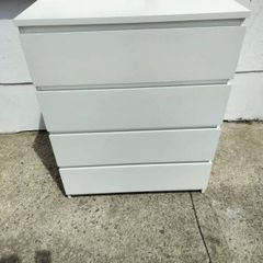 Chest of 4 drawers Malm white