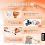 NEW SALE | Smart Hula Ring Hoops, Weighted Hula Circle 24 Detachable Fitness Ring with 360 Degree Auto-Spinning Ball Gymnastics, Massage, Adult Fitness for Weight Loss Image 4