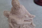 Pieta Stone Finish Statue, 3.50" New