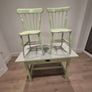 farmhouse table x 2 chairs Image 3