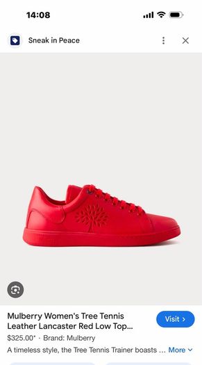 Mulberry -Tree Tennis leather sneaker