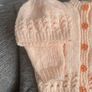 Handknit cardigan and hat 6 to 9 mths Image 2
