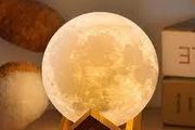 LED Night Light Rechargeable 3D Print Moon Lamp Touch Moon Lamp Children Night Lamp Table Lamp Home Bedroom Decor Birthday Gifts