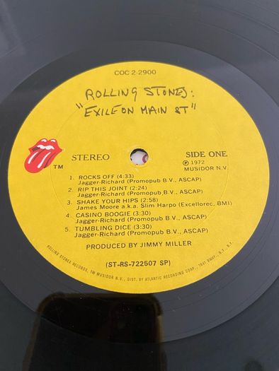 The Rolling Stones Exile on Main Street 2LP orig press records vinyl
