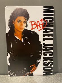 Michael Jackson Tin Metal sign