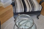 glass top coffee table