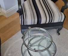 glass top coffee table