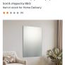 x4 Pre-drilled holes Clear Rectangular Frameless Mirror (H)90cm (W)60cm Image 4