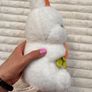 White Bunny Plush with Carrot approx. 25 cm. Used Please see photos Image 5