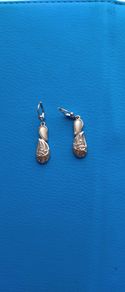 Solvar Drop Pearl Earrings Silver