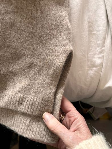 Wool/cashmere jigsaw jumper