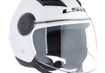 LS2 Motorbike Helmet Open Face Size S White Gloss