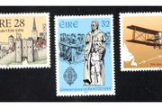 1994 Ireland Anniversaries; 800th of Drogheda. 150th death of Edmund Rice &amp; 75th of Alcock and Brown's First Transatlantic Flight Commemorative Stamps Mint Never Hinged (MNH)