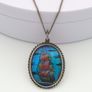 Vintage 925 Sterling Silver Real Butterfly Necklace Image 7