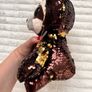 TY Flippables Dangler Sloth Brown Gold Sequins approx. 23 cm. Used Please see photos Image 8