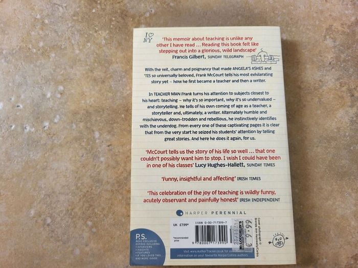 Teacher Man by Frank McCourt.