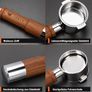 51mm Bottomless Portafilter for Delonghi Stilosa ECP3420/BCO430/EC260/155  YMWVH Espresso Portafilter 51mm 2 Ears with Puck Screen, Stainless Steel Basket, Rosewood Handle Image 3