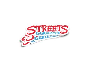 .Streets of Rage Logo Glossy Stickers 2-Pack