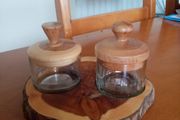 Wooden and glass display
