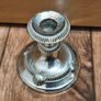 Candlestick holder Silver Plated Zinc Alloy Vintage Image 3