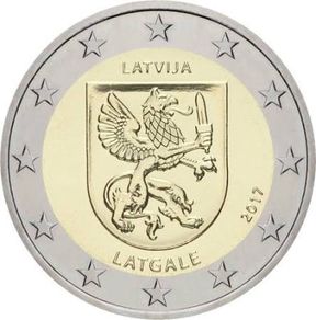 Latvia 2 Euro Commemorative Coin 2017 - Latgale.Uncirculated.