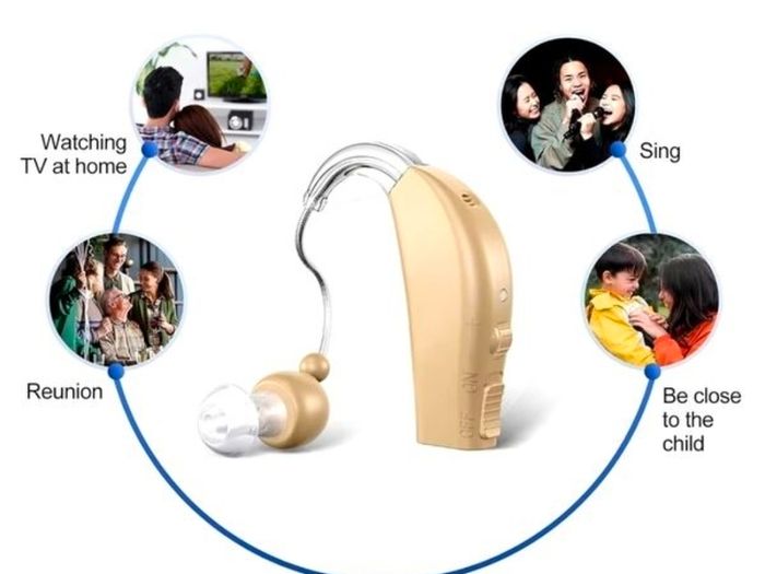 Hearing Aid For Elderly People, Rechargeable Hearing Aid With Noise Reduction, Digital Ear Hearing Aid With Volume Control