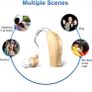 Hearing Aid For Elderly People, Rechargeable Hearing Aid With Noise Reduction, Digital Ear Hearing Aid With Volume Control Image 5