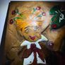 Large Vintage Mid Century 3D Copper Relief Wall Art Panel - J. Craig - Hobo Traveler Caricature Image 2