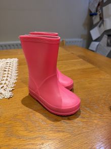 Pink wellies kids size euro 20 , 4