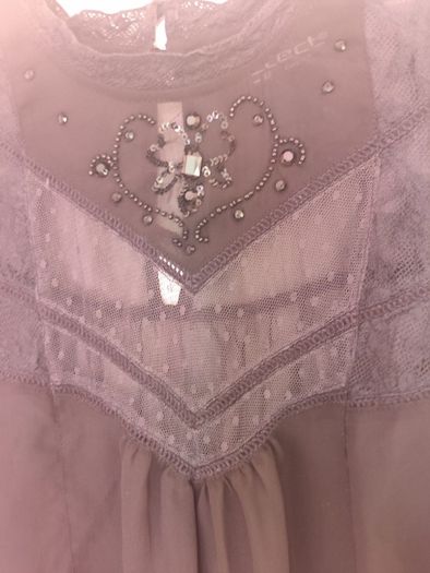 Stunning black lace embroidered blouse Select size UK12 EU40 Postage included