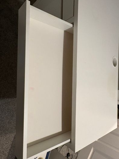White IKEA desk