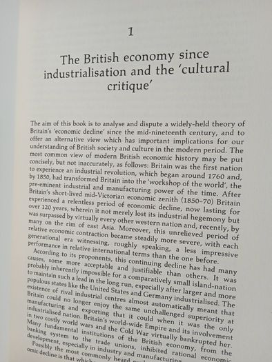 Capitalism, Culture, and Decline in Britain, 1750-1990 by W. D. Rubinstein (LP145)