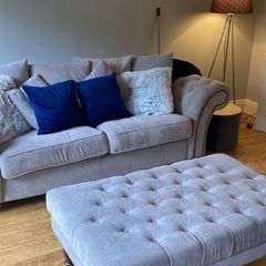 sofa and foot stool